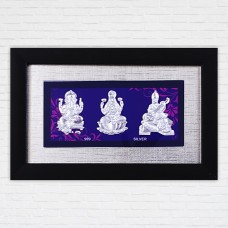 Pure Silver Laxmi, Ganesh and Saraswati ji